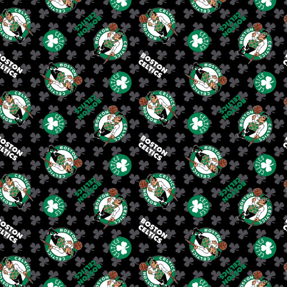 Boston Celtics Fabric, NBA Licensed Fabric, Cotton