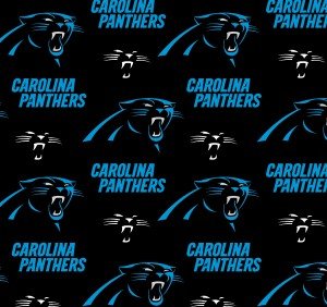 Carolina Panthers Fabric by the Yard NFL Cotton Fabric