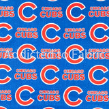 Chicago Cubs Fabric by the Yard, Half Yard, Licensed MLB Cotton