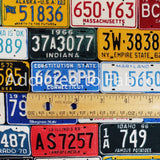 License Plate Quilting Fabric, Take the Scenic Route, Cars