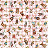 Bear in Mind Fabric by Michael Miller, Much Loved Bear, Teddy Bears on Pink