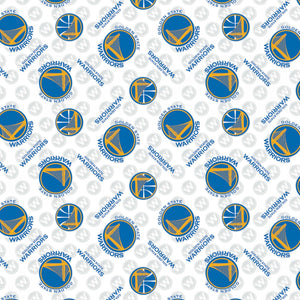Golden State Warriors Fabric by the Yard or Half Yard, NBA Licensed Fabric, Cotton