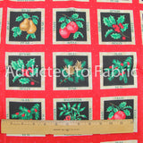 42" x 44" Christmas Blocks Fabric by Fabric Traditions 1994