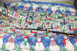 Double Border Christmas Fabric by the Yard, by the Half Yard, Table Cloth