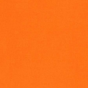 KONA Orange Solid Fabric by the Yard and Half Yard, Robert Kaufman