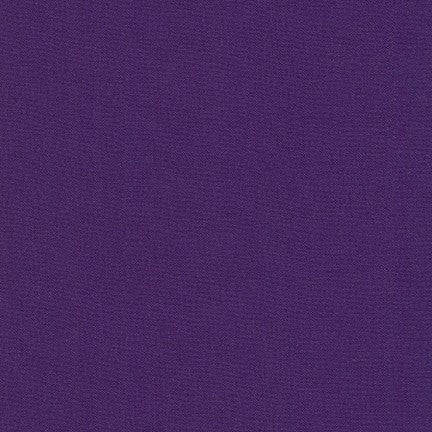 KONA Purple Solid Fabric by the Yard and Half Yard, Robert Kaufman