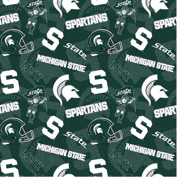 Michigan State University, Spartans Fabric, Licensed NCAA Fabric, College Fabric