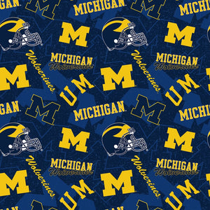 4" x 44" University of Michigan Wolverines Fabric , NCAA, College