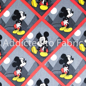 30" x 44" Mickey Mouse Tile, Fabric by Springs Creative, Disney