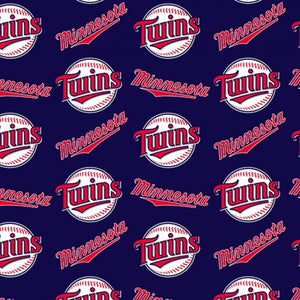 Minnesota Twins Fabric by the Yard, by the Half Yard, MLB Cotton
