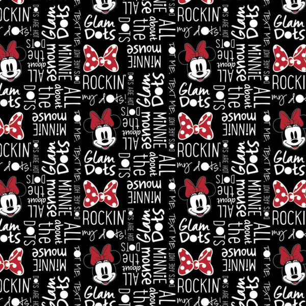 Disney Holiday Farmhouse Red & Black Mickey & Minnie Plaid-Border