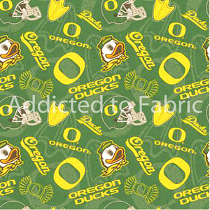 16" x 44" University of Oregon Fabric, Oregon Ducks Fabric, NCAA Licensed Fabric