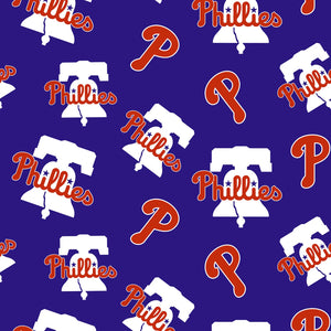 Philadelphia Phillies Fabric, World Series 2022, Licensed MLB Fabric, Cotton