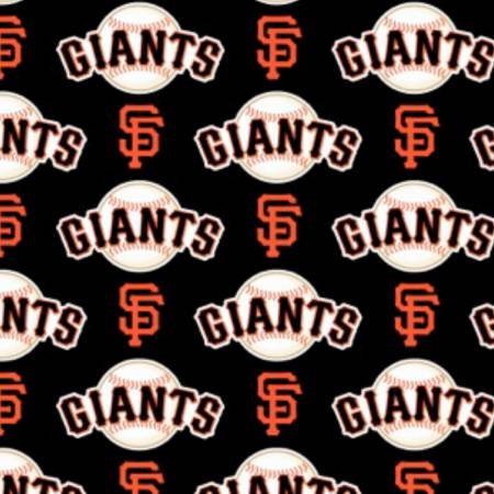 San Francisco Giants Fabric by the Yard or Half Yard, MLB, Cotton Fabric