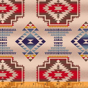 17" x 44" Spirit Trail Southwestern Canvas Cotton Fabric by Windham, Windrunner