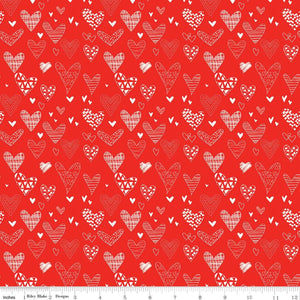 18" x 22" Valentine's Fabric From the Heart by Riley Blake