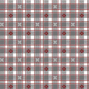 Winter Solstice Alpine Gingham Fabric by Michael Miller, Gray